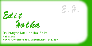 edit holka business card